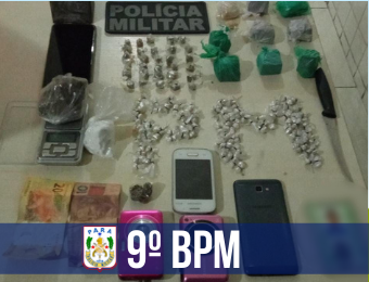 9° BPM prende suspeito de tráfico de drogas em Breves