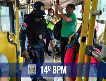 Em Barcarena, 14º BPM realiza operação barreira contra a Covid-19