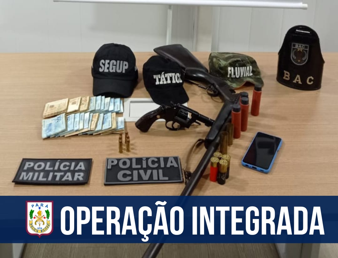 BAC apreende armas de fogo e carne de caça ilegal em Breves