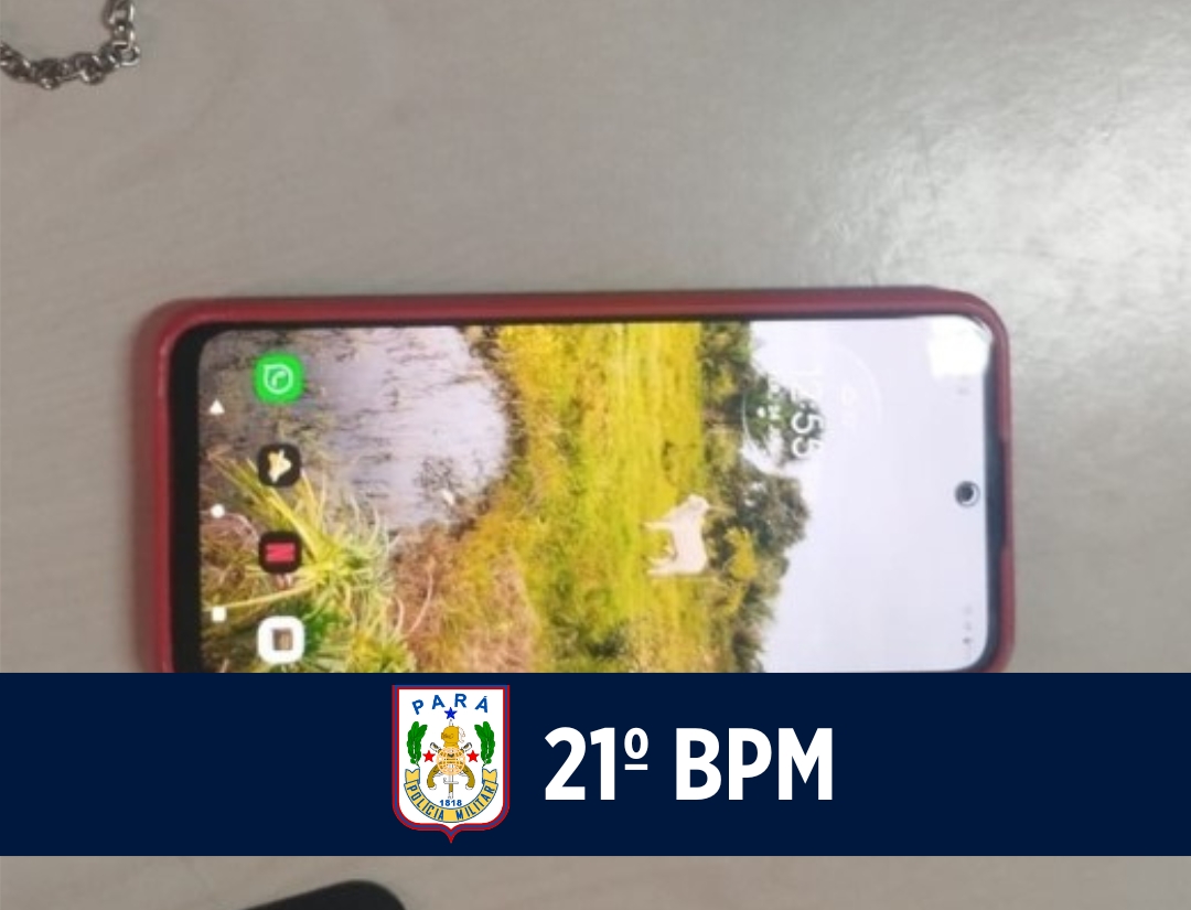 21° BPM recupera aparelho celular em Marituba
