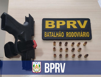 BPRv apreende arma de fogo no Acará