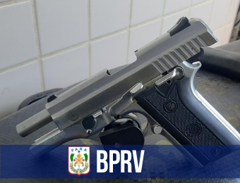 Fiscalização do BPRv apreende três armas de fogo no último final de semana de julho