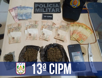 13º CIPM prende homem com maconha escondida na bota