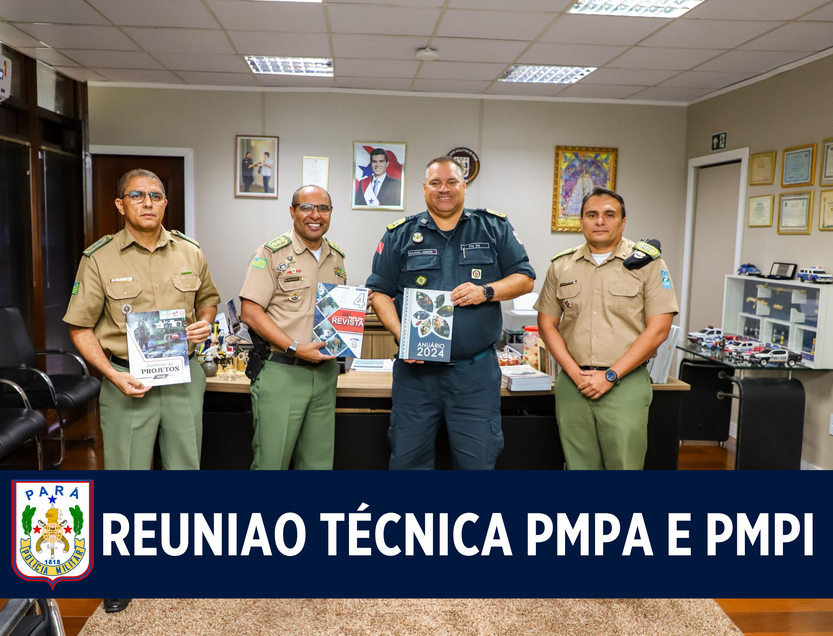 PMPA recebe comitiva da Polícia Militar do Piauí para intercâmbio de boas práticas administrativas