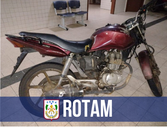 Em Belém, Rotam prende dupla suspeita de roubo e apreende moto