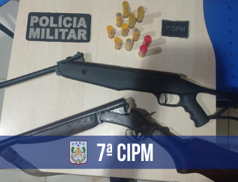 Homem é preso por porte ilegal de arma de fogo