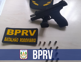 BPRv prende homem por porte ilegal de arma de fogo em Breu Branco