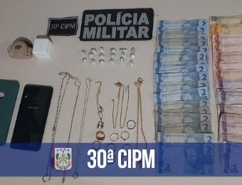 30ª CIPM desarticula dois pontos de venda de drogas em Santana do Araguaia