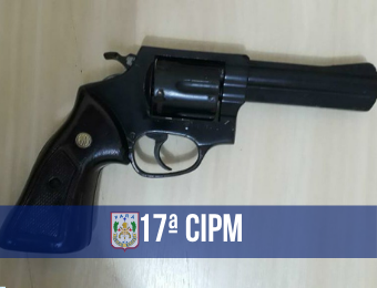 PM prende homem por porte ilegal de arma de fogo