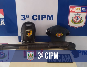3ª CIPM apreende armas e recupera veículo roubado