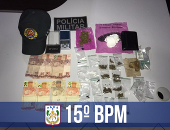 15° BPM prende dois suspeitos por tráfico de drogas em Itaituba