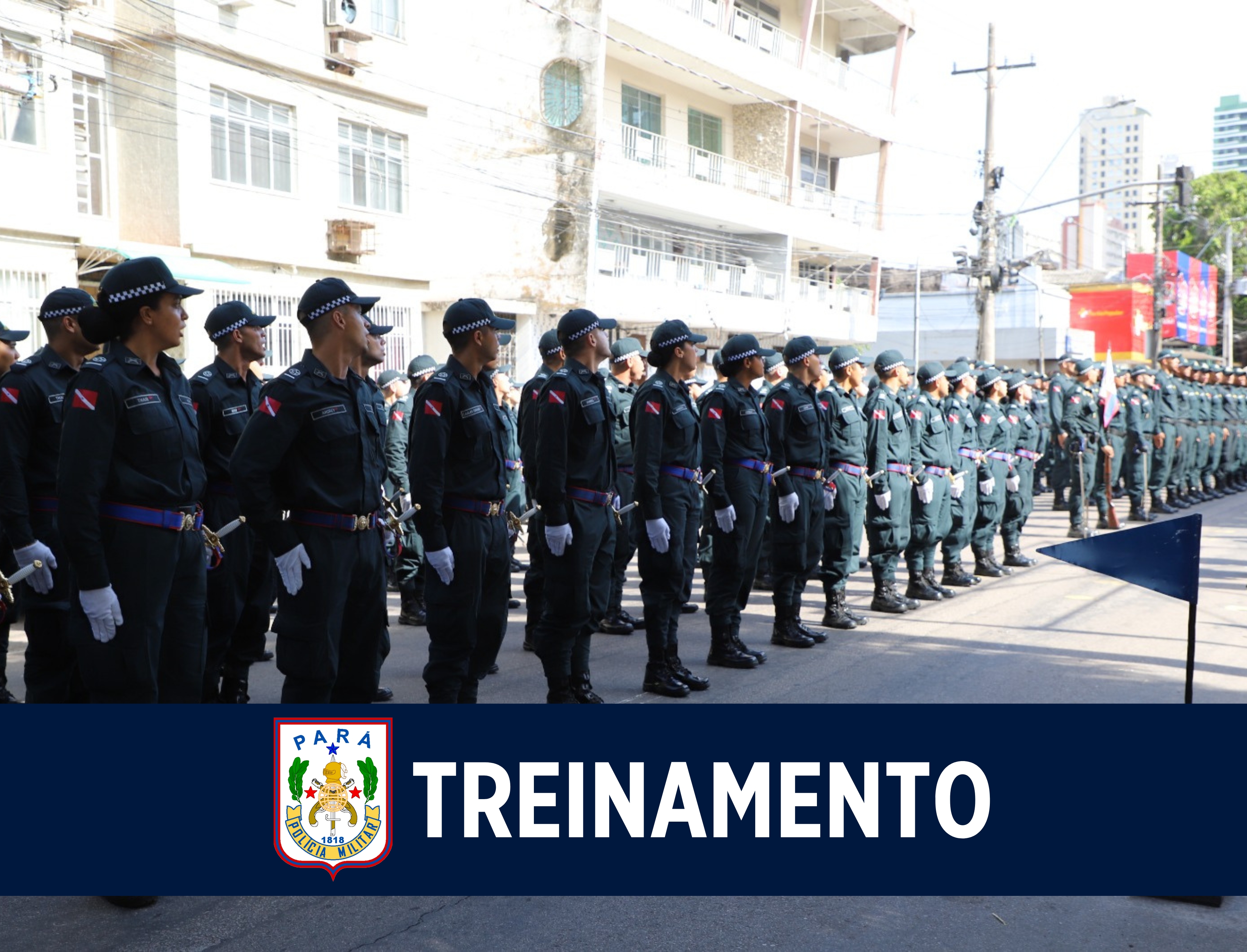 PM realiza o 2° treinamento para desfile cívico-militar em comemoração aos 207 anos