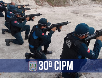 30ª CIPM realiza instrução de tiro com fuzil 5,56mm em Santana do Araguaia