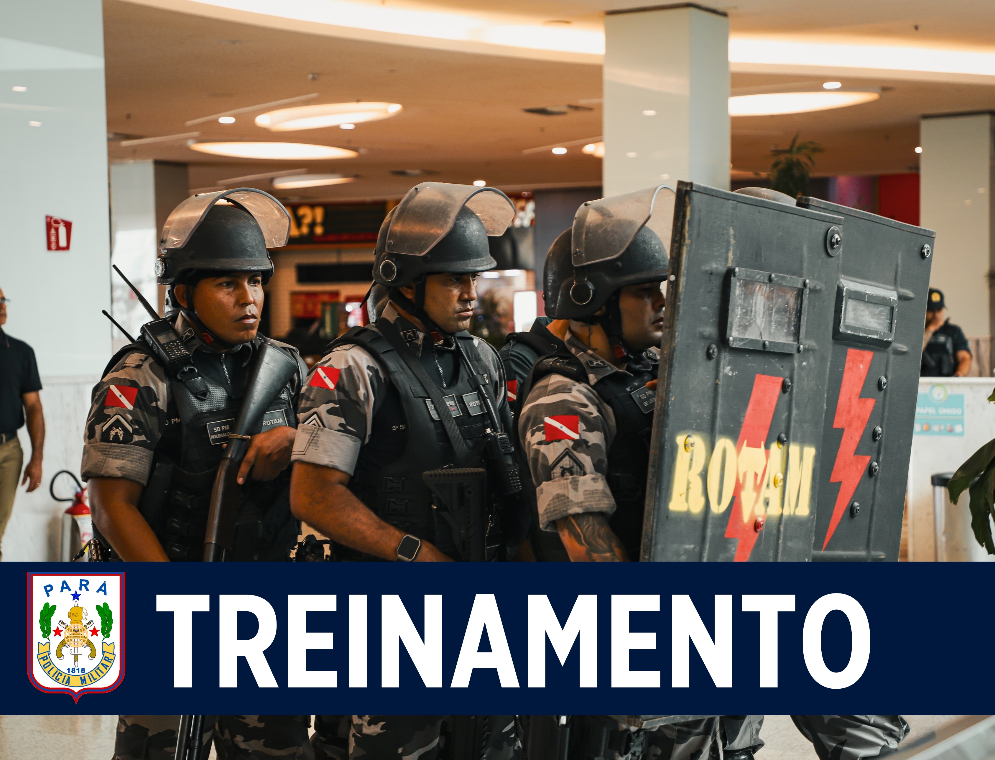 Polícia Militar realiza simulação de evento crítico em Shopping