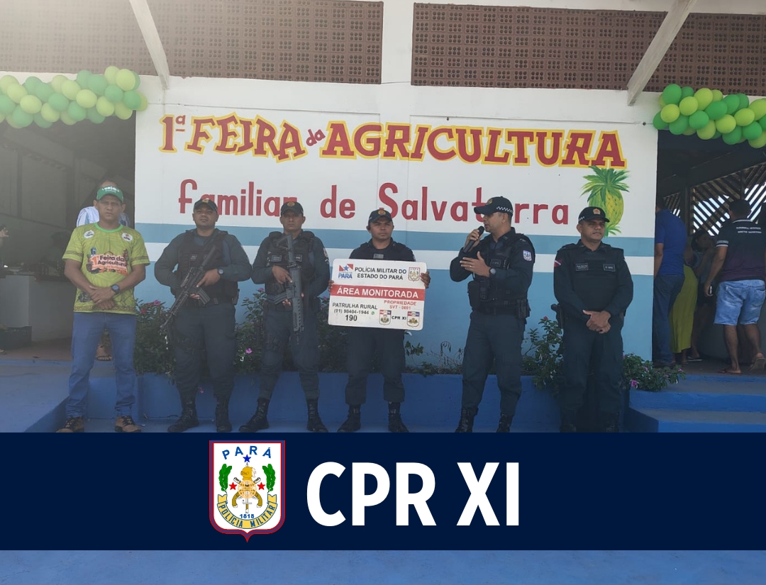 Em Salvaterra, CPR XI apresenta Programa Patrulha Rural em feira de agricultura familiar