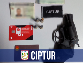 Ciptur apreende arma de fogo e objetos em Belém