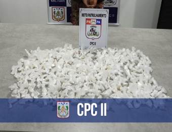 PM apreende adolescente e 300 papelotes de drogas em Icoaraci