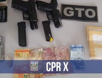 CPR X realiza prisões e apreende armas, drogas e dinheiro no sudoeste paraense