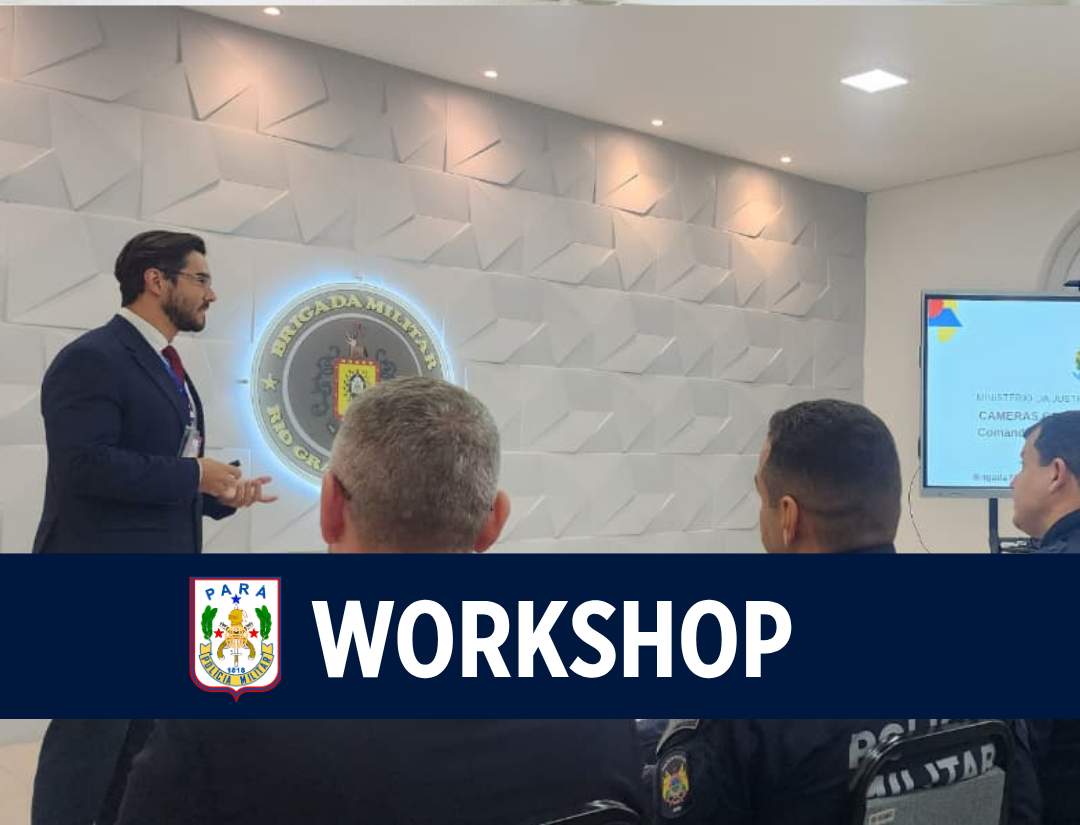 Oficiais da PM participam de Workshop Nacional sobre Câmeras Corporais